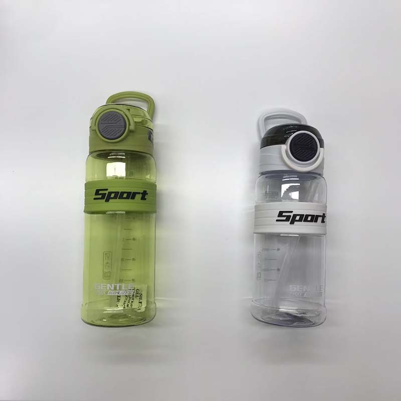 Sport运动吸管水杯 带刻度大容量 户外健身便携防漏tritan杯 多色可选详情3