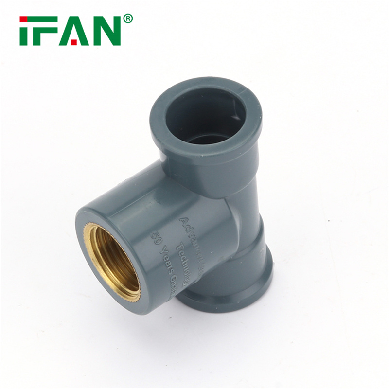 IFAN Plumbing NBR Upvc Sch80 Eblow Socket Pvc Pipe Fittings白底实物图