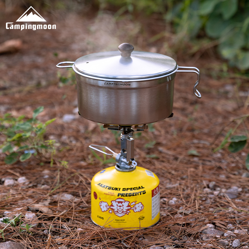 Koman campingmoon Lightweight instant noodle Pot Set, Outdoor camping water boiling and cooking utensils, camping kitchenware, Sherla Pot S371
