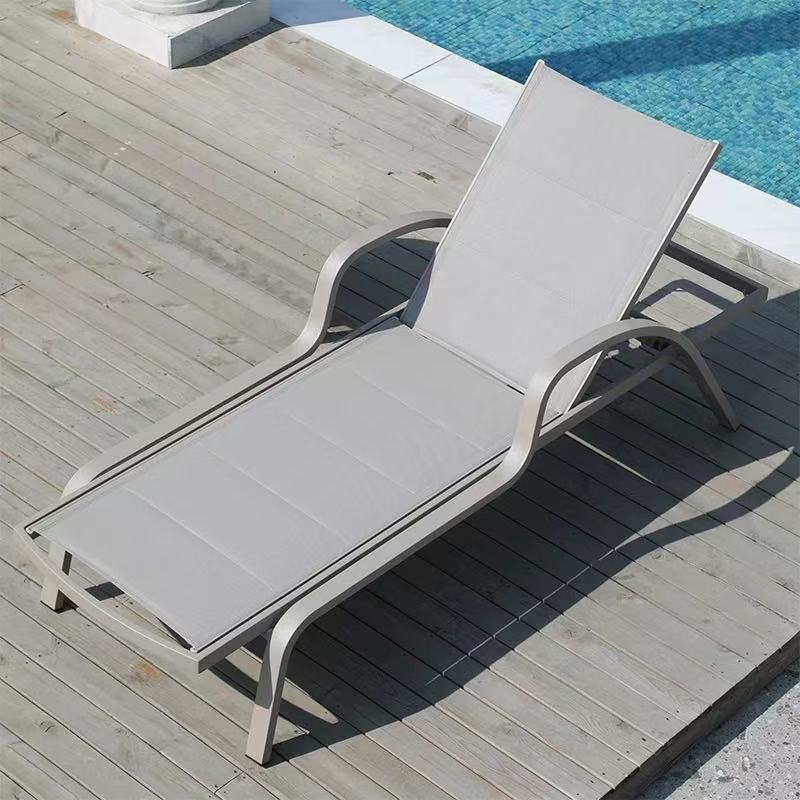 跨境户外泳池躺椅休闲椅庭院露天海景房铝合金阳光房民宿户外躺床