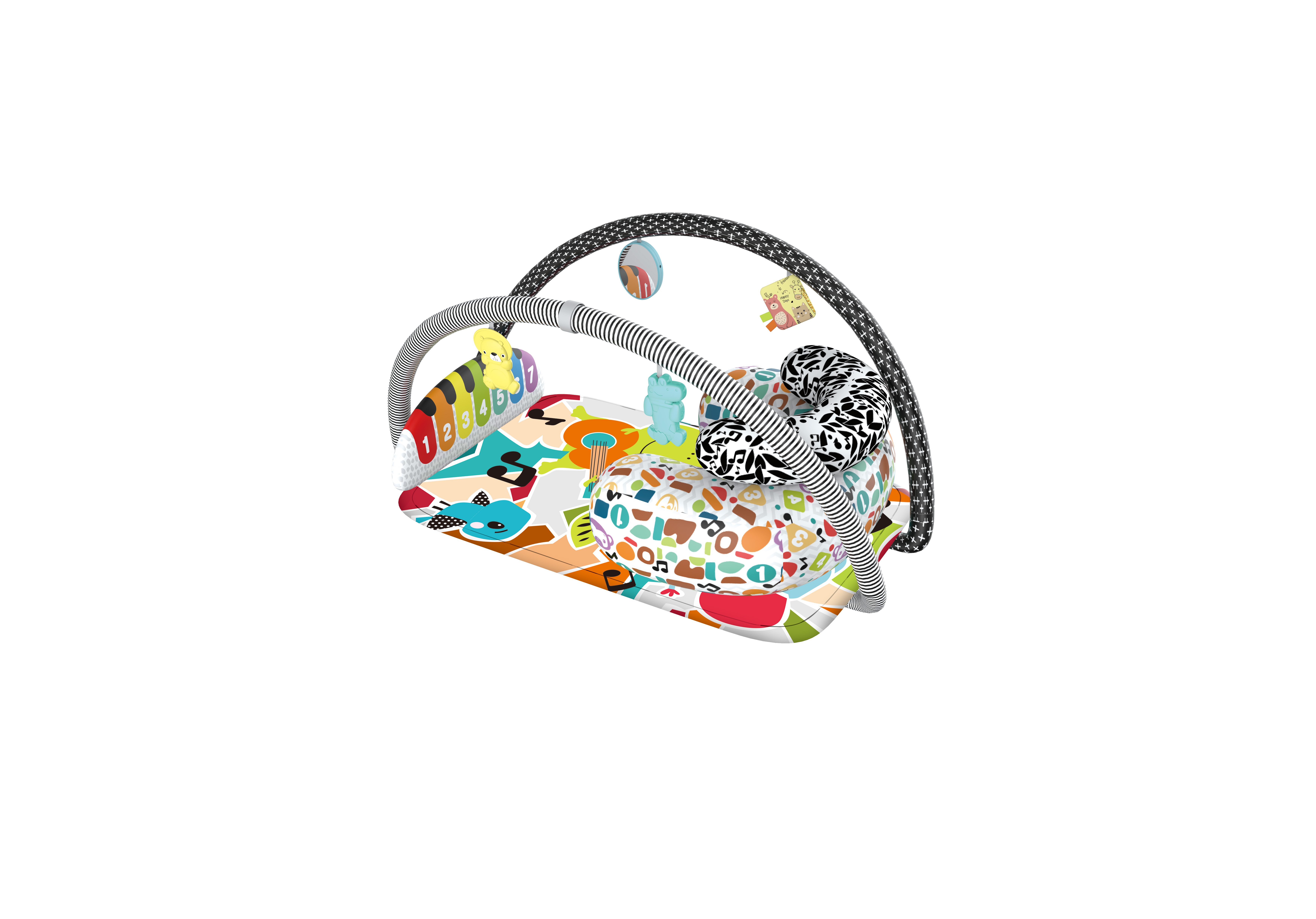 Amazon baby fitness stand detachable pedal piano, newborn remote control music toy, multi-functional pedal piano, set