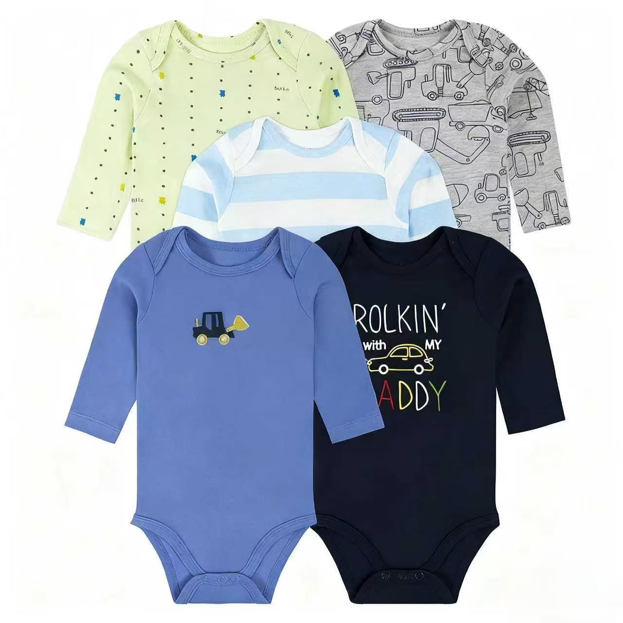 The 2025 autumn/winter bestseller 5-piece pure cotton baby A-class Hayi warm one-piece crawling suit is in cross-border hot sales and available for wholesale Application Scenario