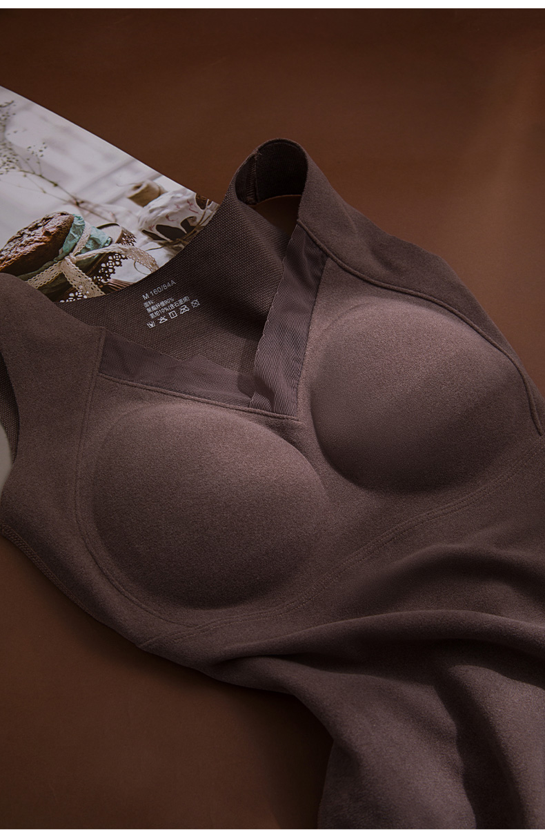 Women's clothing 3D stereoscopic, seamless, fixed cup, machine-washable graphene heating vest undefined
