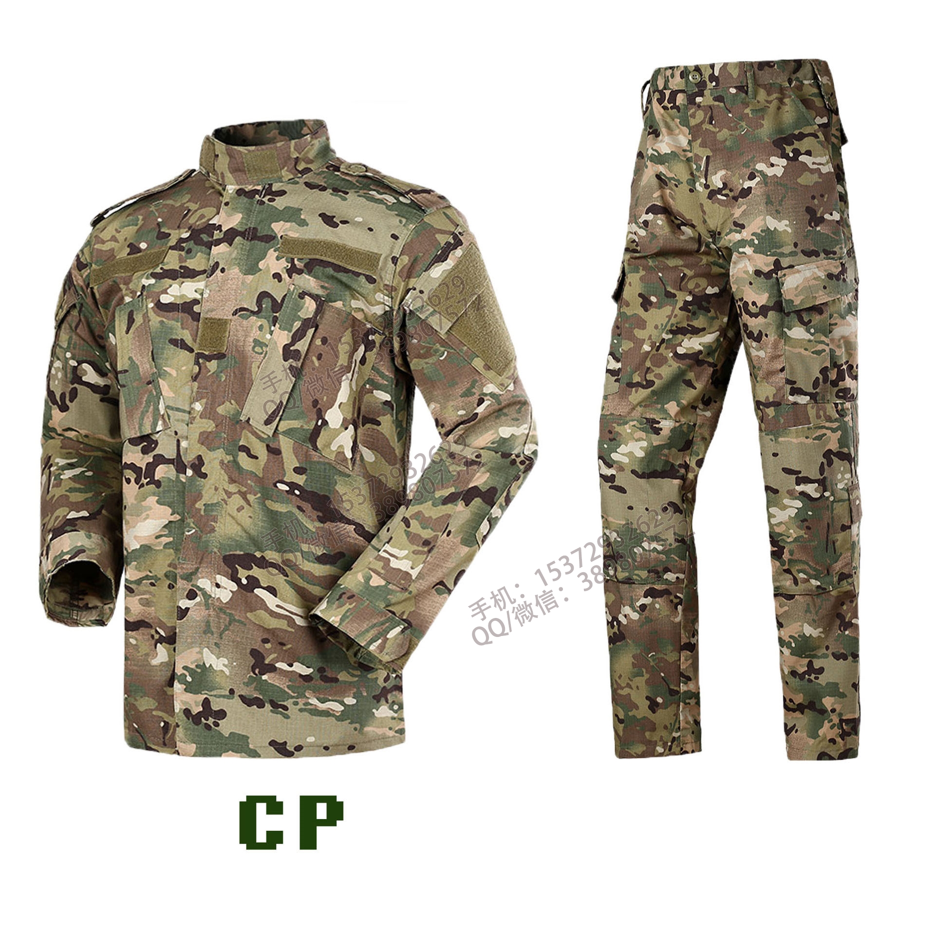 二代黑CP美军蟒纹战术男MCBK作训套装cp特种迷彩服军迷套服JF022产品图