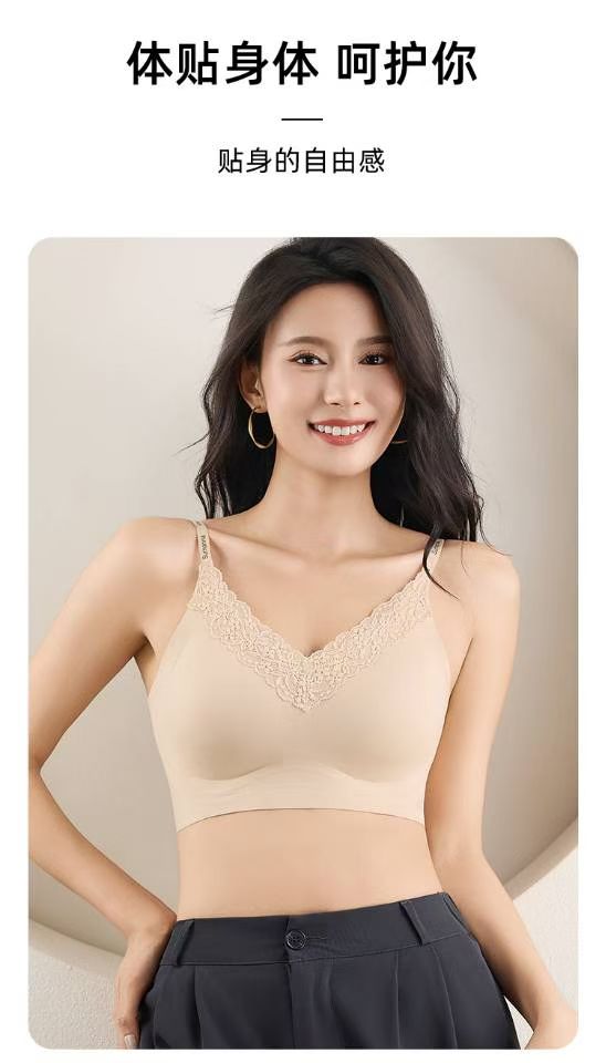 C08# Lace jelly strip soft support underwear, underwear ice silk leaves no trace Specification drawing
