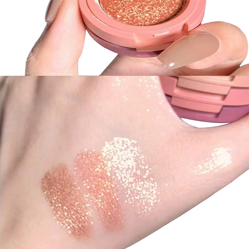 Next Well's new high-gloss blush one-piece set with pearlescent ribbons, brightening the eyes, natural contouring eyebrows, powder, eyeshadow and blush cross-border makeup OEM/ODM manufacturer wholesale Item Picture