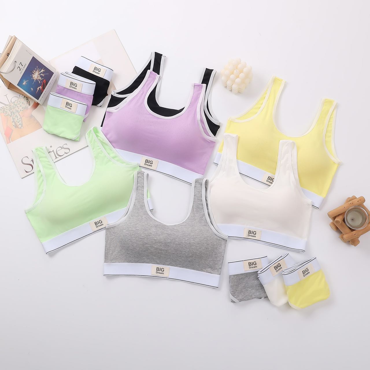 Sporty and beautiful back bra set undefined