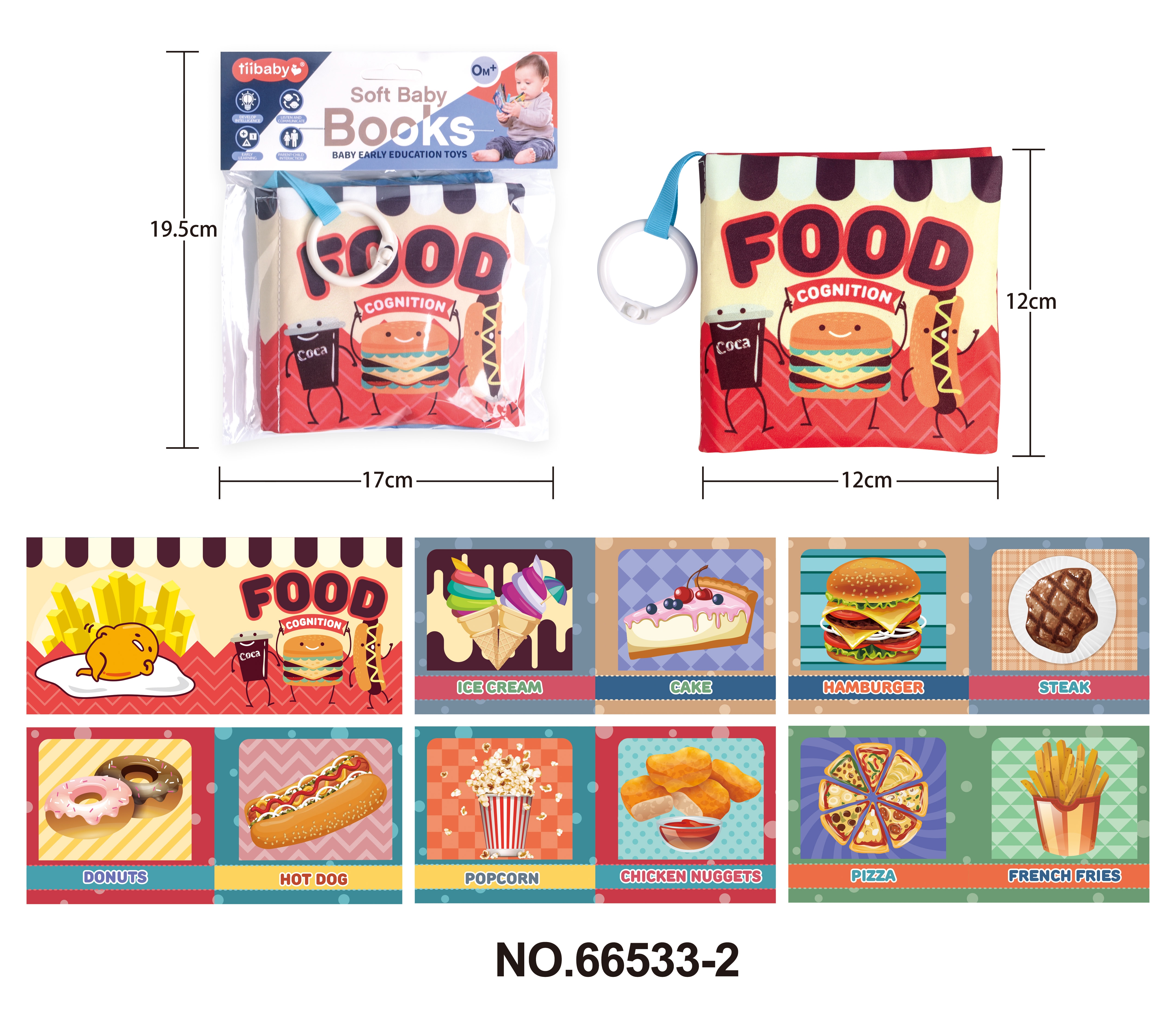 Baby cloth books are eco-friendly and tear-resistant details Picture