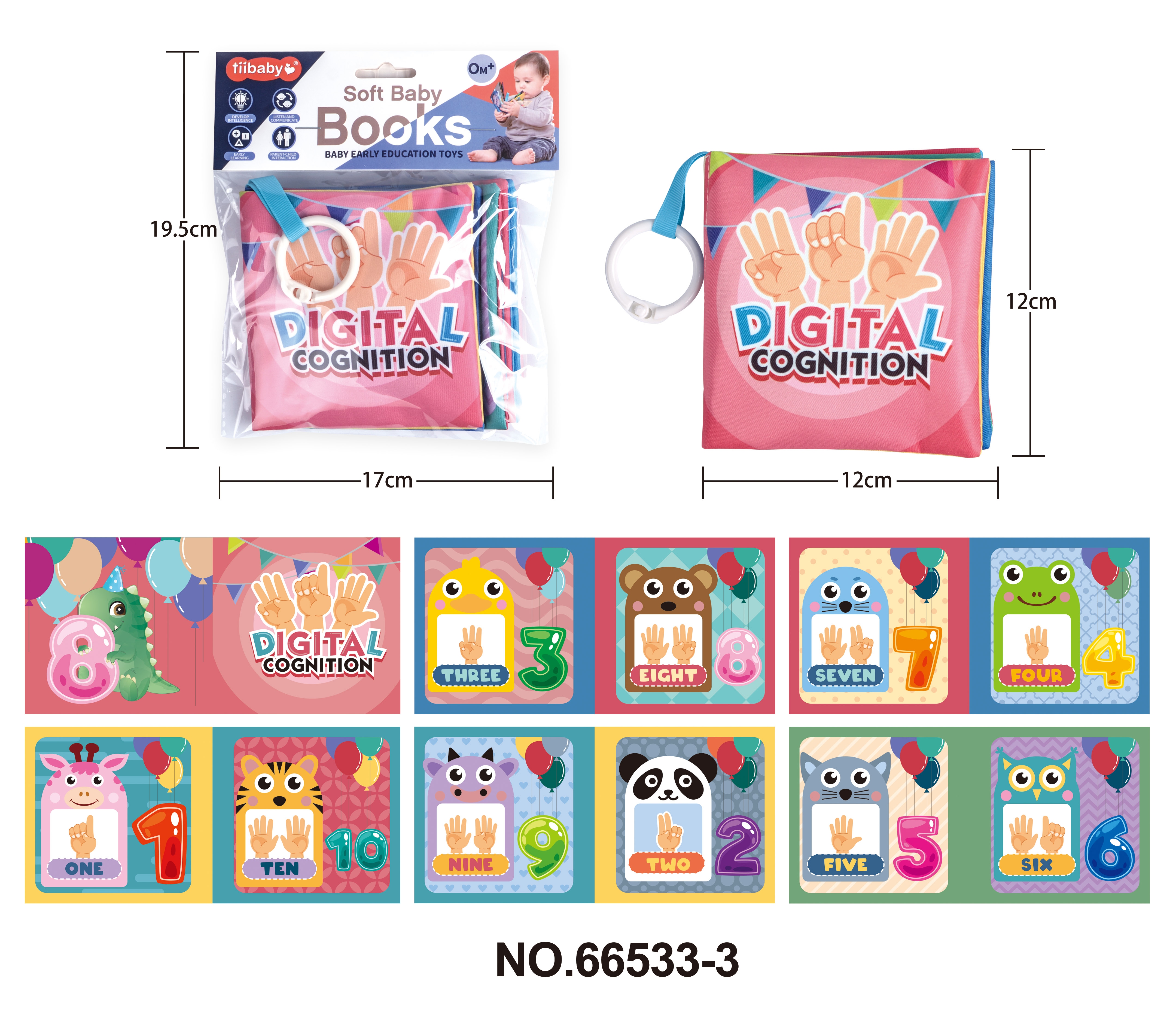 Baby cloth books are eco-friendly and tear-resistant Specification image