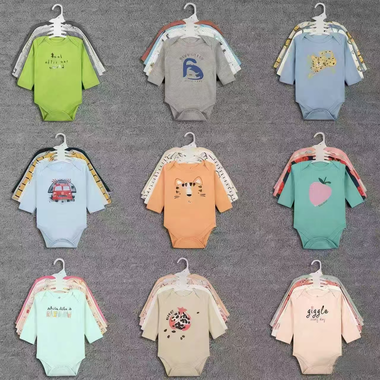 2025 Autumn/Winter baby one-piece pure cotton 5-piece set, Class A standard newborn warm crawling suit in stock wholesale Specification image