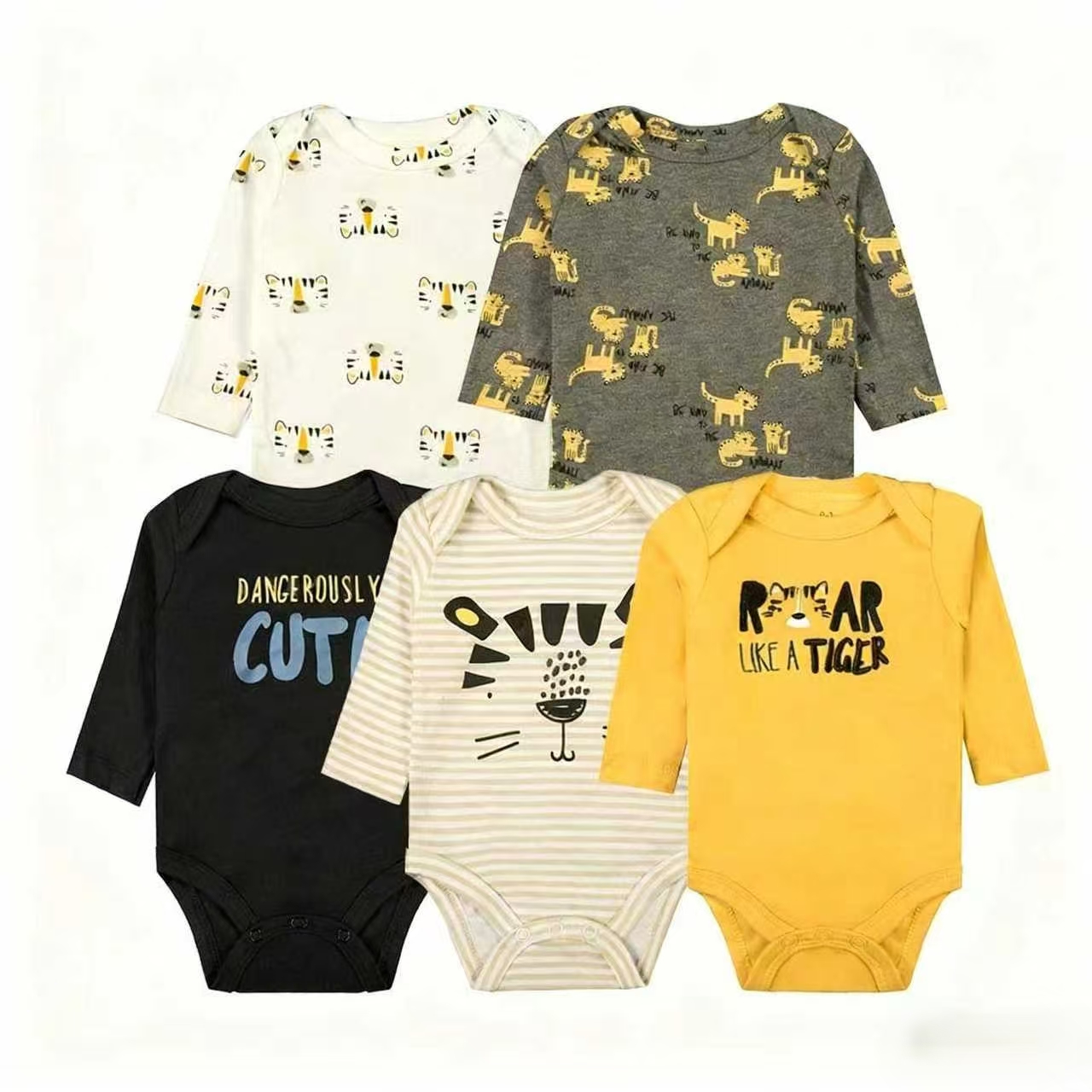 Cross-border bestseller 2025 Autumn/Winter Pure cotton 5-piece baby coat, warm crawling suit, Class A cotton in stock wholesale pic 4