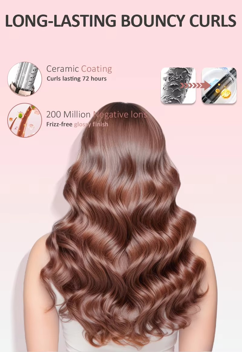 跨境自动卷发棒负离子不伤发卷发器带吹风便携大波浪电卷棒详情4