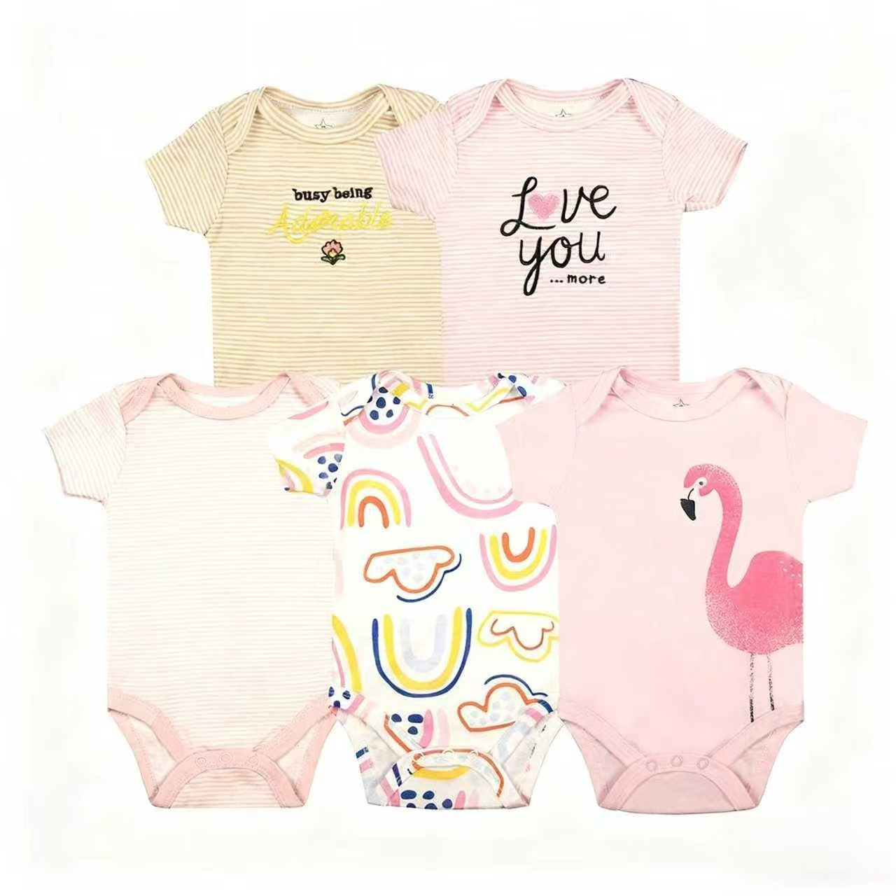 In 2025, we offer cross-border wholesale of baby clothes for 0-1 years old in Europe and America, including spring and summer wrap-around clothes and one-piece hatchclothes for infants details Picture