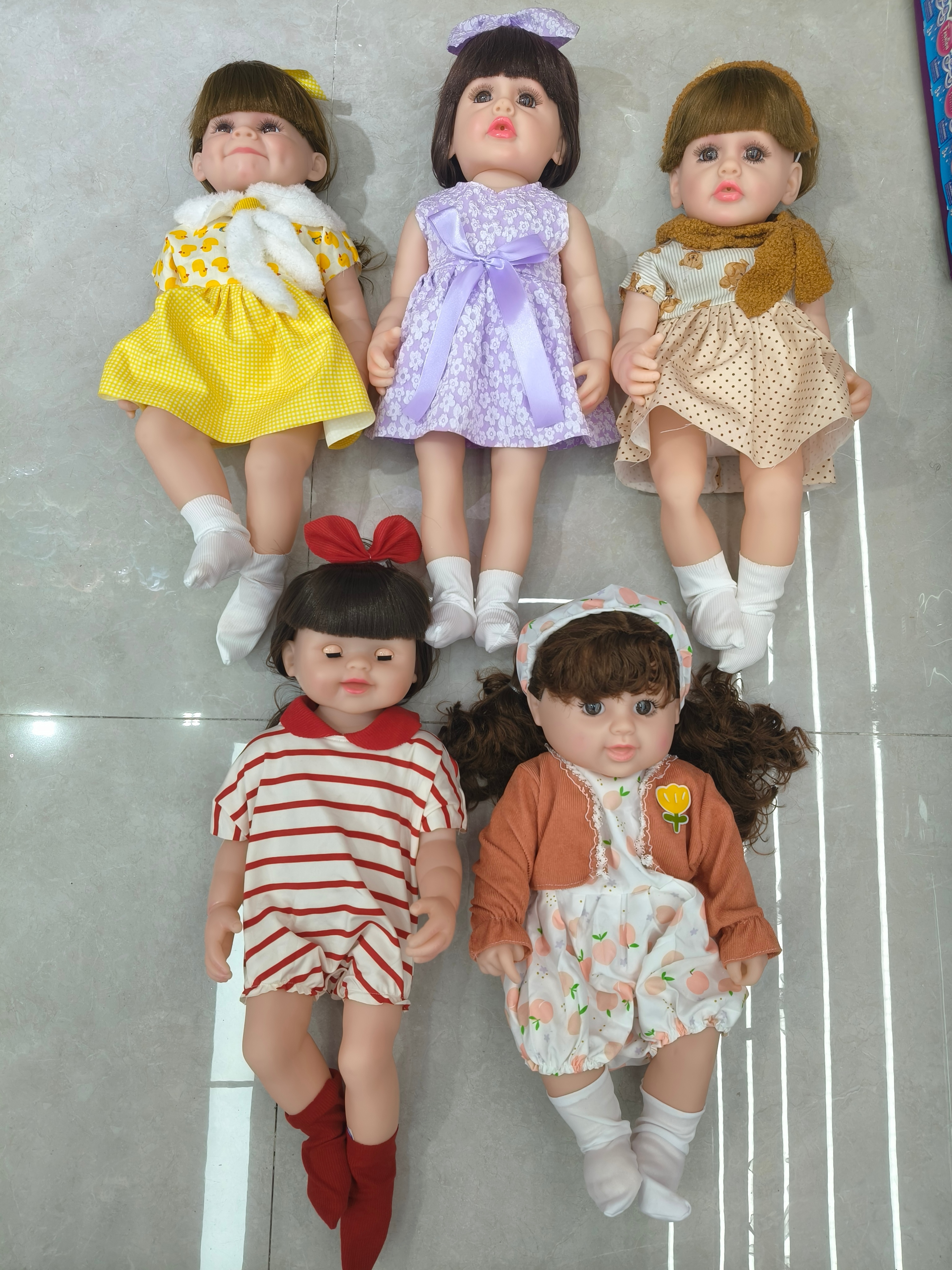 55厘米搪胶女孩仿真娃娃过家家婴儿生娃娃陪伴公主玩具生日礼物