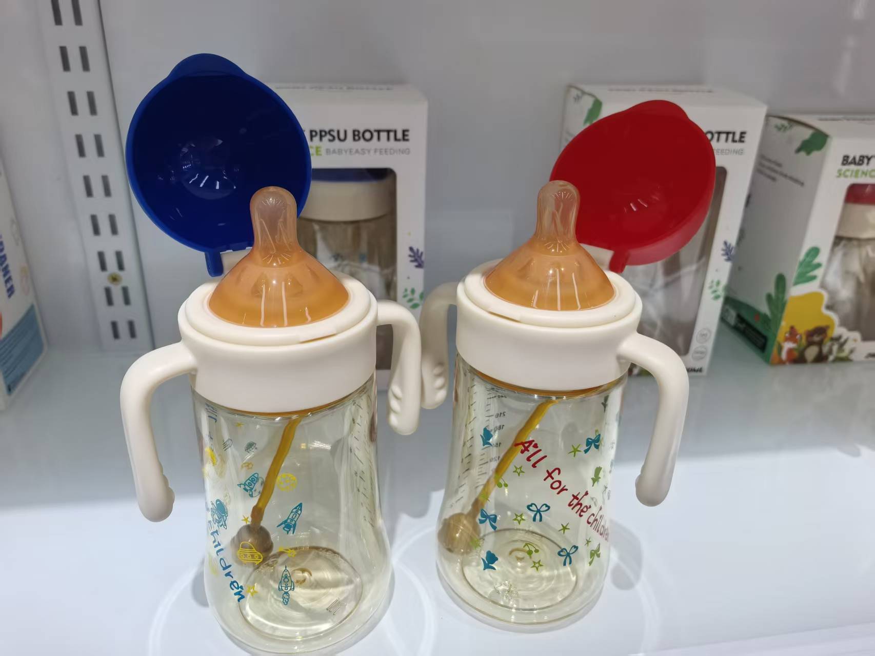 贝亲/贝亲奶瓶/奶瓶/母婴用品/母婴白底实物图