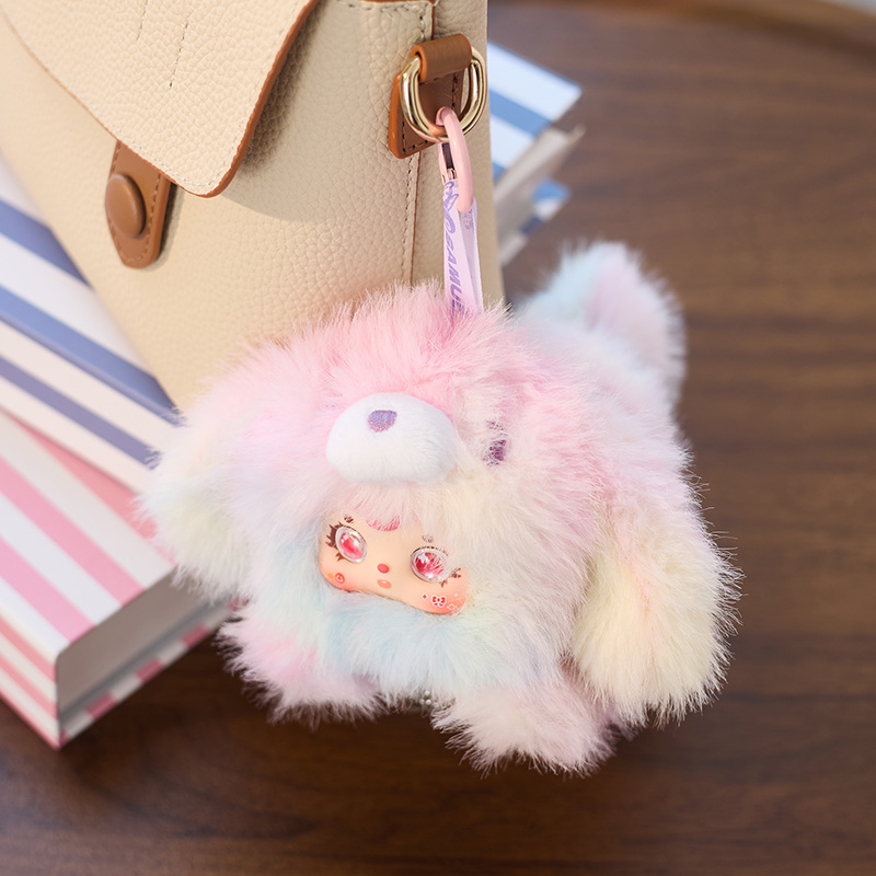 小狗乖乖毛绒玩偶盲盒毛绒挂架钥匙扣细节图