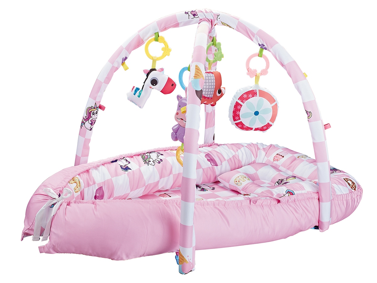 Cross-border best-selling baby multi-functional fitness rack, music game blanket, suitable toys for babies Application Scenario
