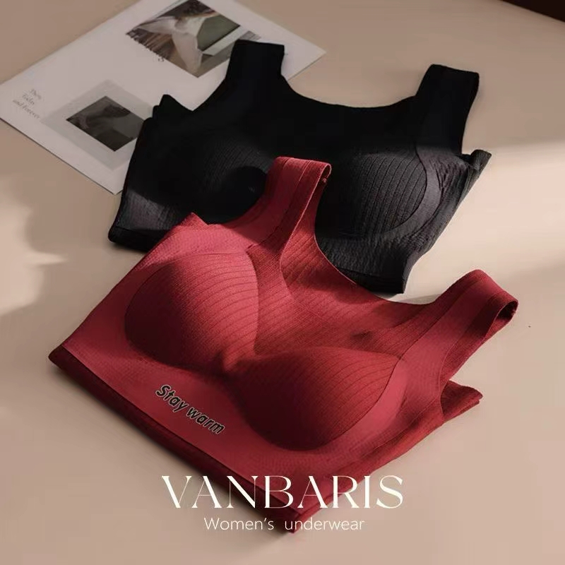 Women's high-elastic threaded velvet lifting warm vest/long-sleeved detail image 6