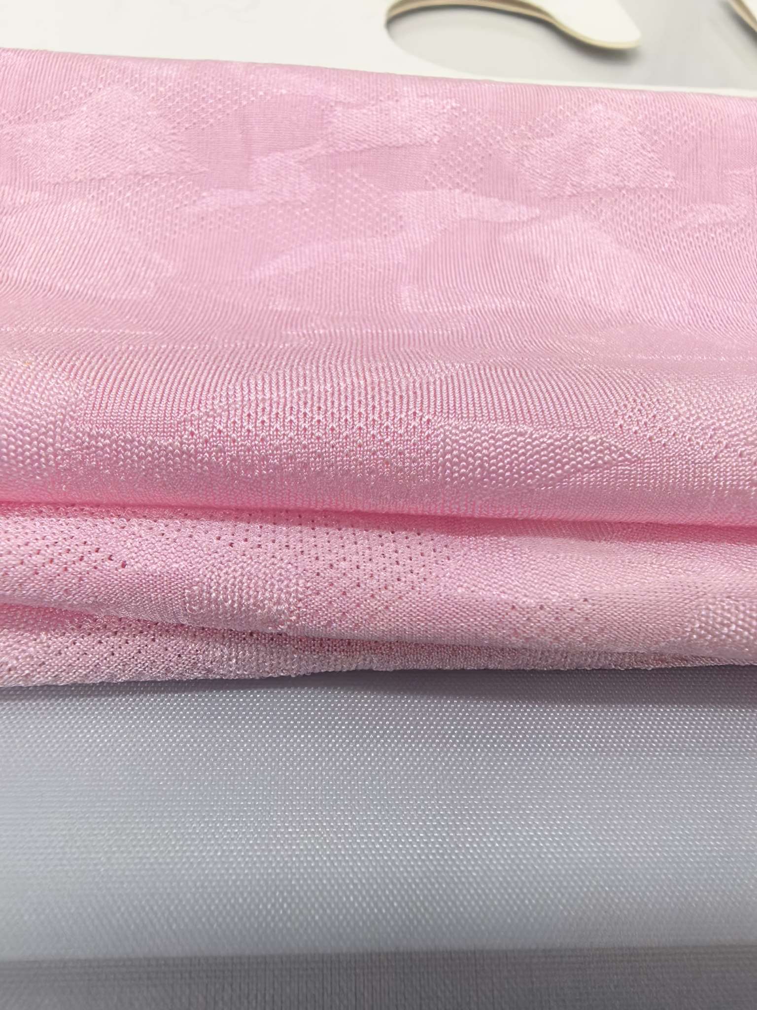 KWA90563 knitted brocade jacquard fabric, three-position three-dimensional breathable mesh special structure, suitable for underwear, ice sleeves, gloves and face masks. Spring and summer new style ice feel, independently innovated and developed, custom-made according to samples detail image 3