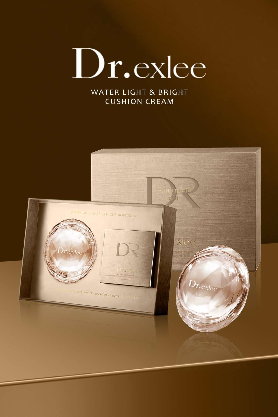 Dr.exlee's Luxurious Cordyceps Sinensis Hydrating and Brightening Skin Cushion Cream is suitable for neutral, dry, combination, oily and dull skin types detail image 6