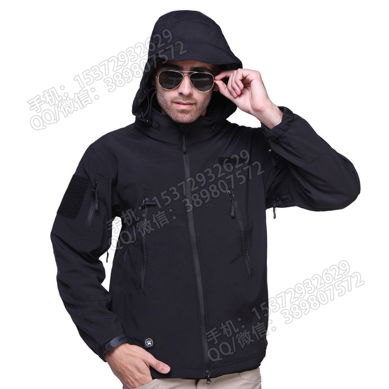 JF086 Soft Shell Down Jacket - Soft Shell Down Jacket - Waterproof and Warm Tactical hood Specification image