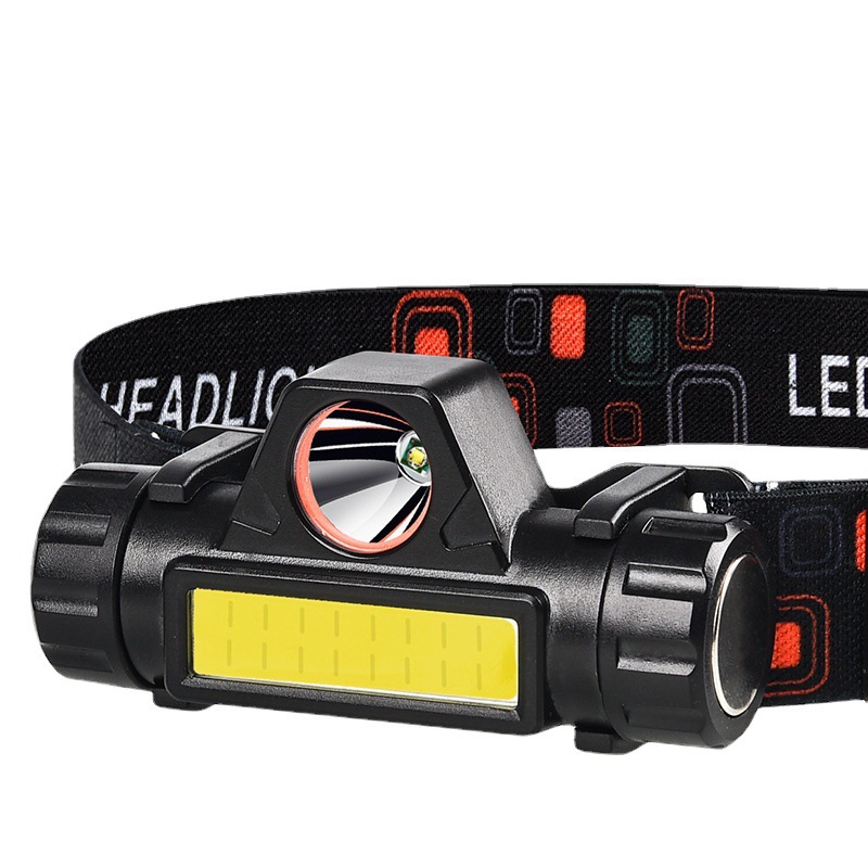 Head-mounted strong headlamp with USB charging, long battery life, long-range shooting, outdoor ultra-light, small, multi-functional household COB headlamp pic 7