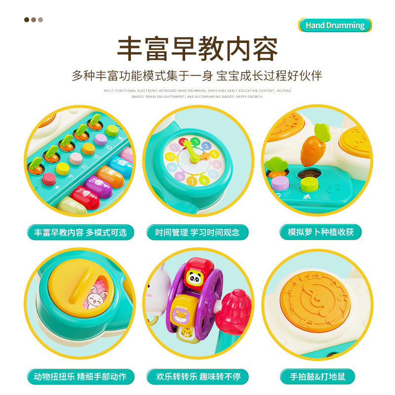 儿童益智科教玩具钢琴小挂件敲打口袋音乐电子琴儿童乐器玩具细节图