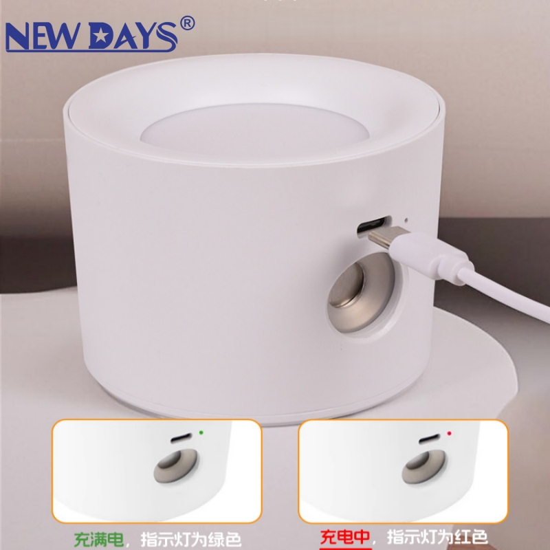NEWDAYS marca crossover nueva luz de cabecera sin cableado recargable magnético succión lámpara de atmósfera lámpara de puerta de entrada lámpara de pared sin cableado sin perforación control remoto lámpara de dormitorio perezoso lámpara de estantería Specification image