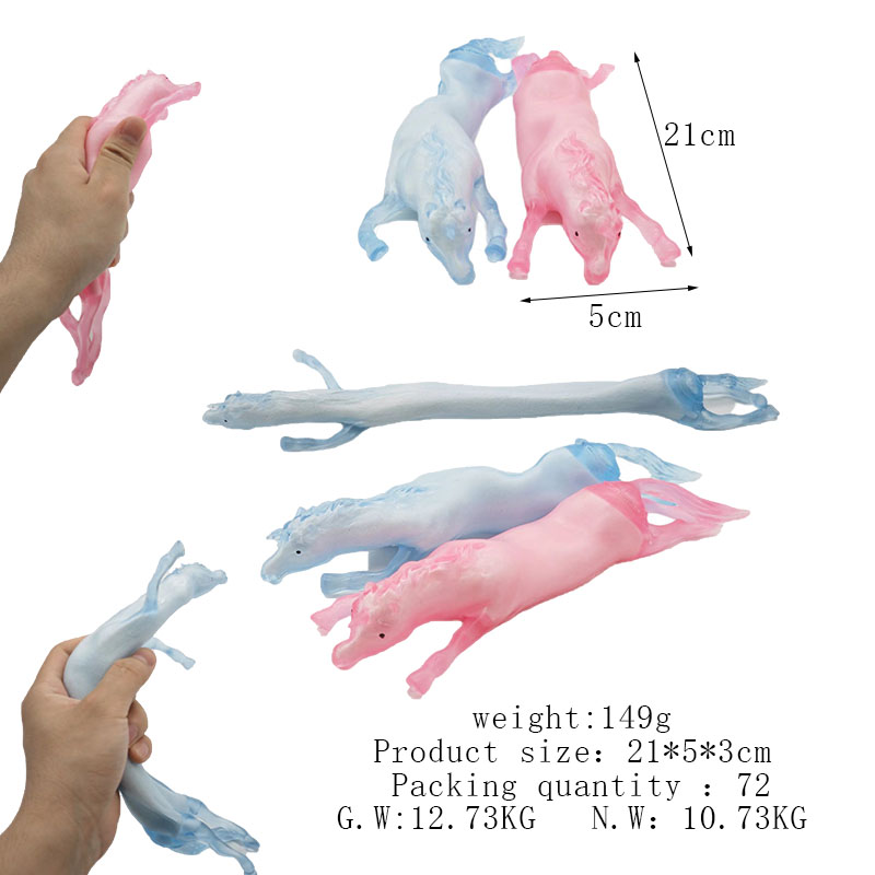 Cross-border bestseller and best-selling Sand Horse Kneading Fun Simulation Horse Cute stress-relieving toy factory