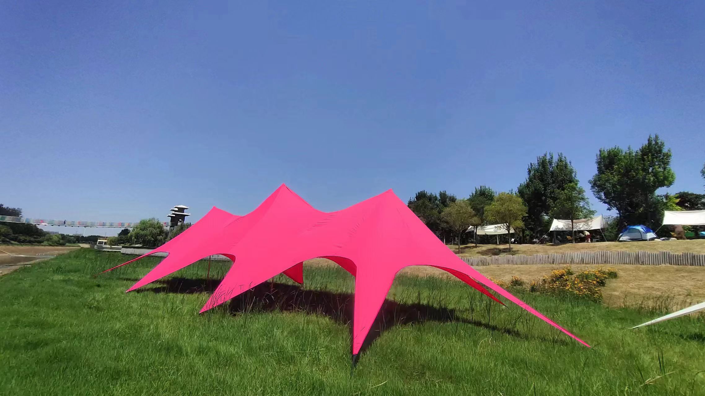 户外天幕帐篷遮阳伞露营网红营地冬季保暖便携加厚防风厂家可定制