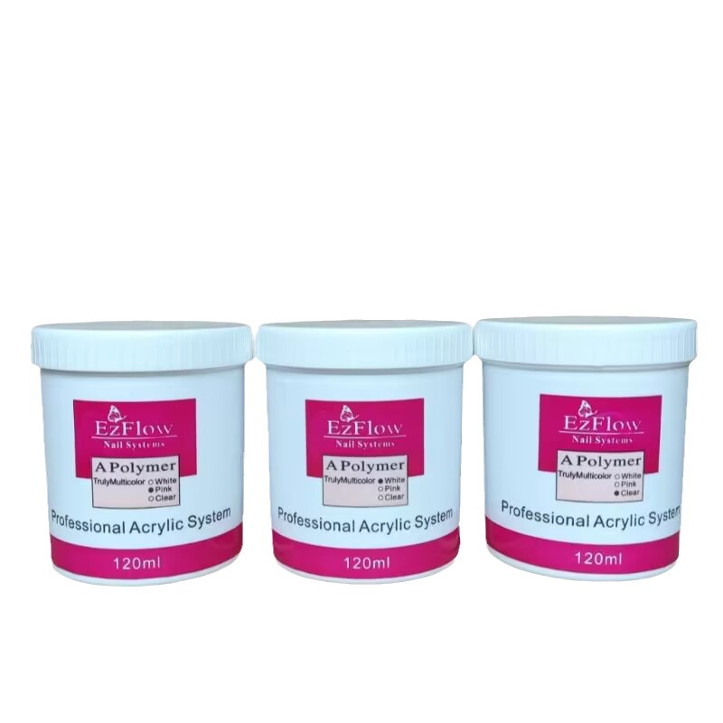 美甲120克水晶粉实惠装白色粉色透色120ml美甲产品