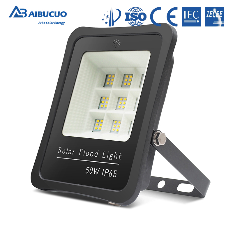 Wholesale of AIBUCUO Jubo's new aluminum shell lens solar lamps, outdoor floodlights and high-power solar floodlights Item Picture