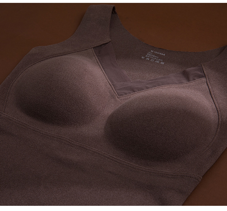 Women's clothing 3D stereoscopic, seamless, fixed cup, machine-washable graphene heating vest undefined