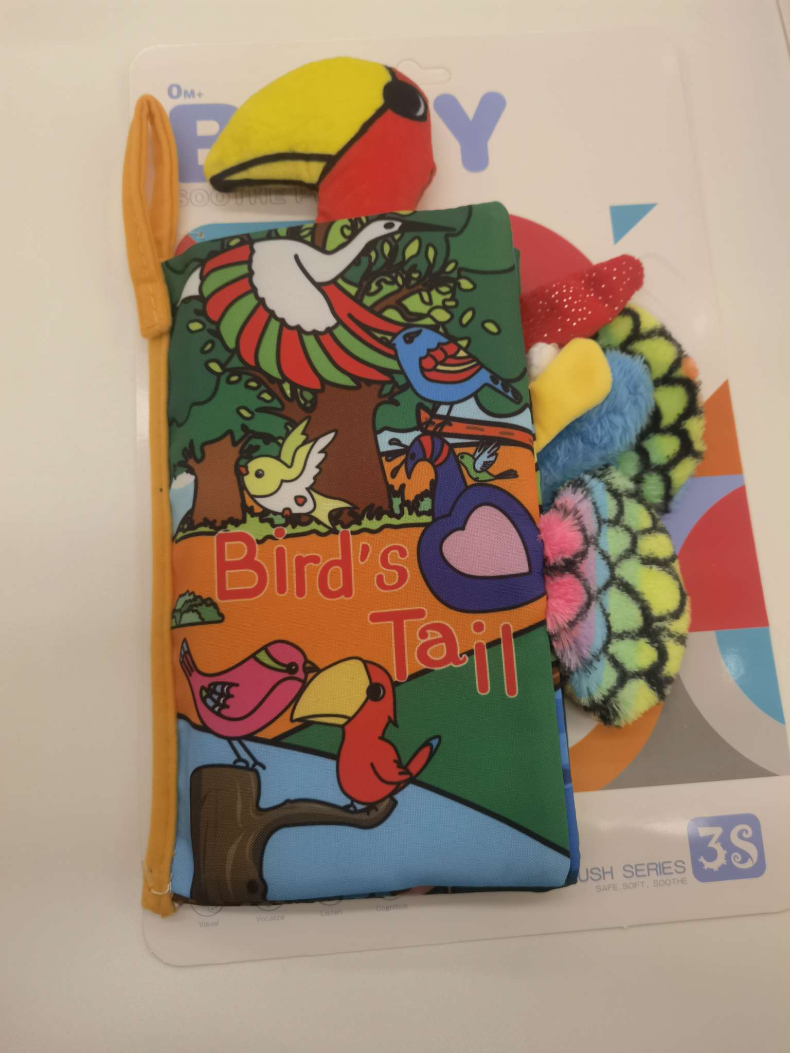 小天乐萌趣早教婴儿安抚玩具哄睡神器宝宝舒适感官启蒙布书