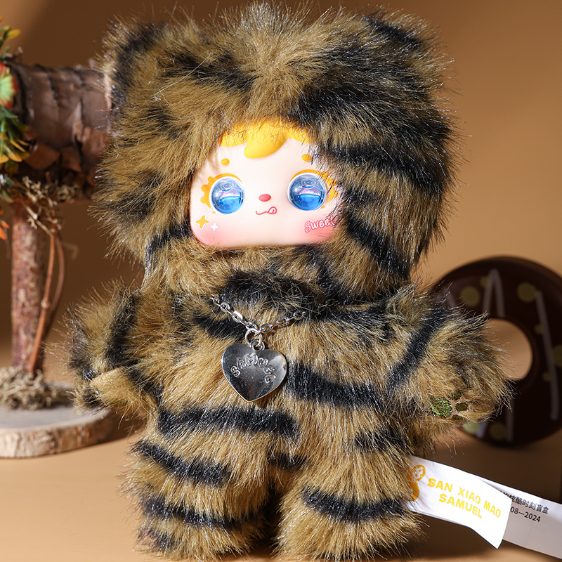 喵喵的酷炫时刻盲盒玩偶潮玩毛绒玩具细节图