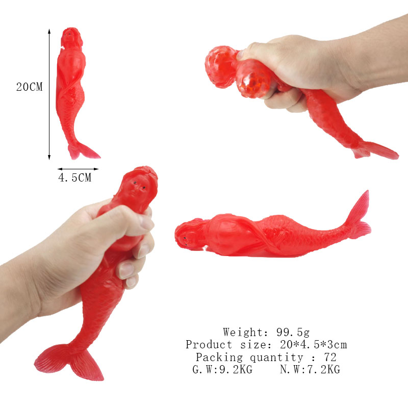 Cross-border best-selling water-absorbing pearl Mermaid Kneading Fun Mermaid Princess Cute stress-relieving toy factory