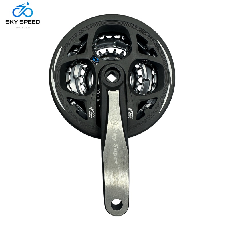 SKYSPUER自行车轮盘自行车曲柄山地车牙盘三速42T