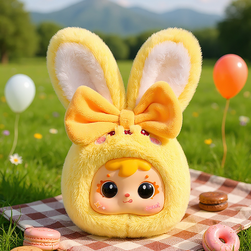 多彩兔兔盲盒多彩包挂可爱爆棚潮玩毛绒公仔