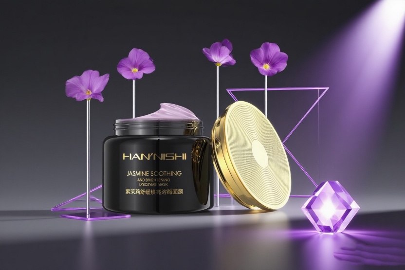 HANNISHI Jasmine Soothing and Brightening Lysozyme Mask details Picture
