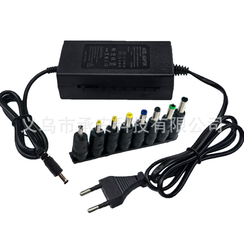 12-24V adjustable notebook power adapter, multi-functional, multi-interface, 7-speed adjustable motor table saw, 96W details Picture