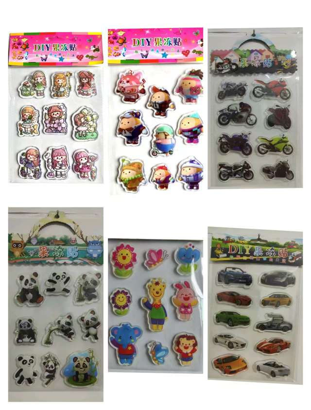 贴纸，创意果冻贴