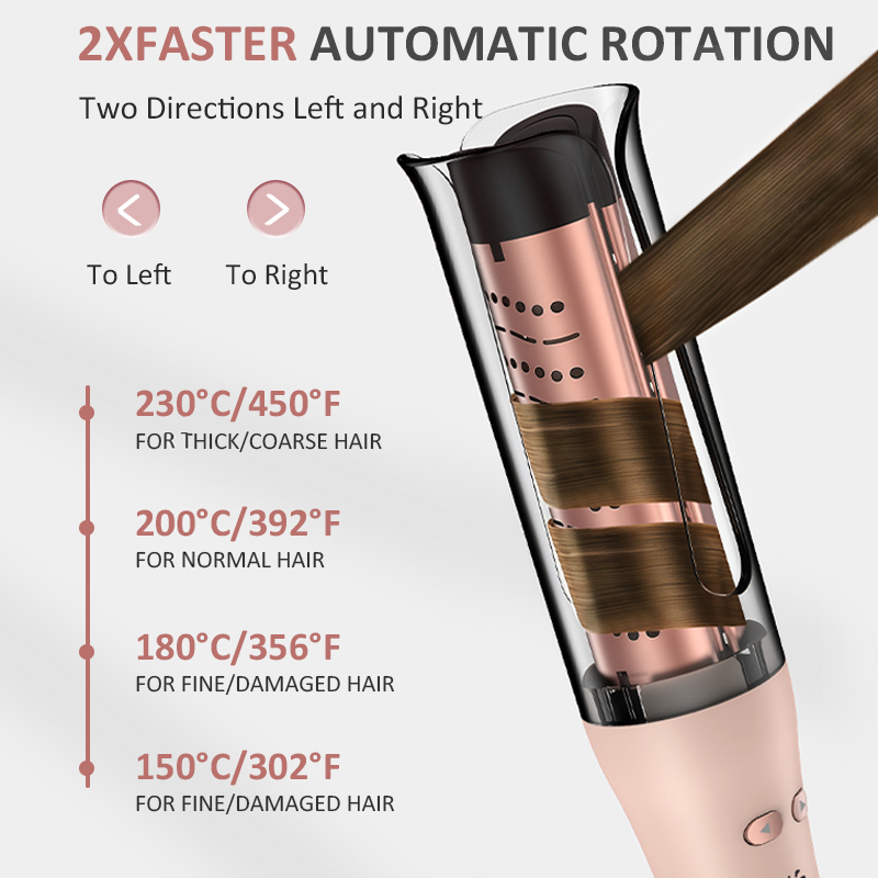 跨境自动卷发棒负离子不伤发卷发器带吹风便携大波浪电卷棒细节图