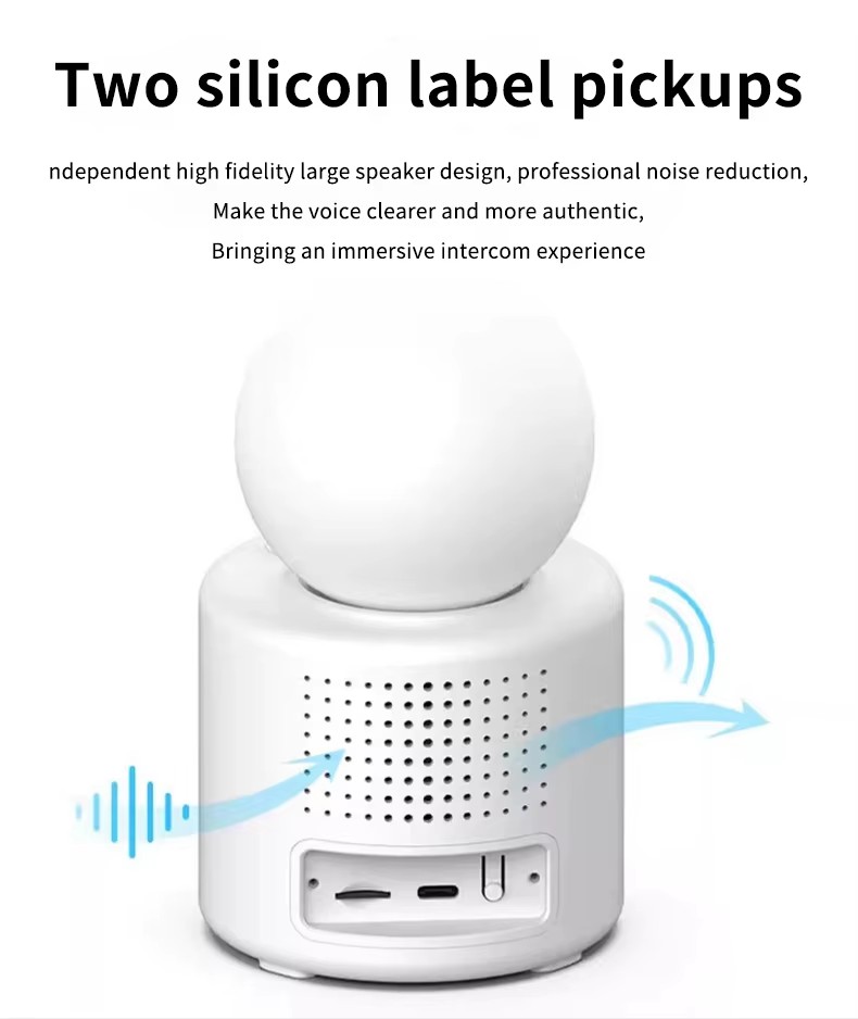 360° panoramic pan-tilt high-definition night vision two-way communication home remote monitor with screen surveillance camera pic 15