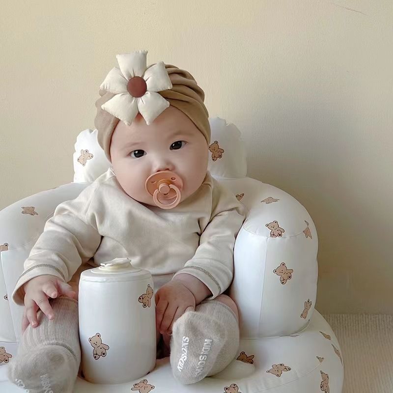 婴儿帽子秋冬纯棉婴幼儿胎帽可爱女宝宝印度帽新生儿护囟门睡觉帽 