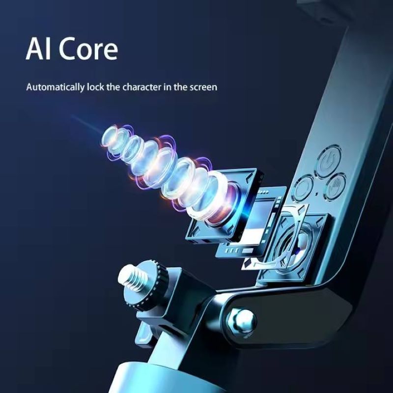 Hot Sale Q185 360 Rotation Wireless Selfie Stick Remote Extendable AI Face Tracking Selfie Stick Mobile Tripod Stand for Live details Picture