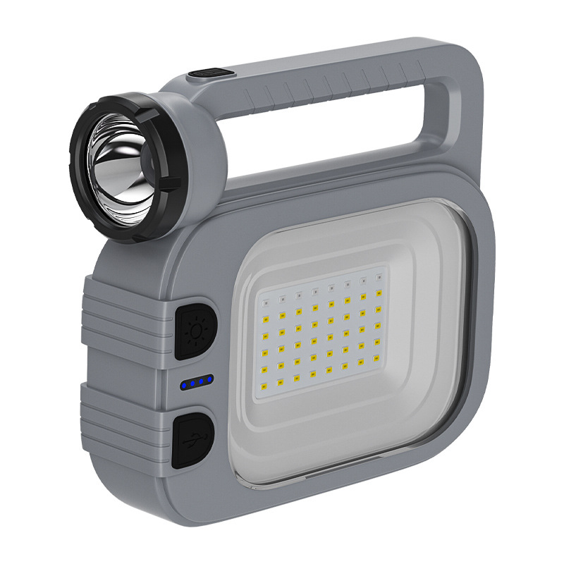 Portable multi-functional searchlight, outdoor adventure camping led solar charging lamp, waterproof emergency light pic 9