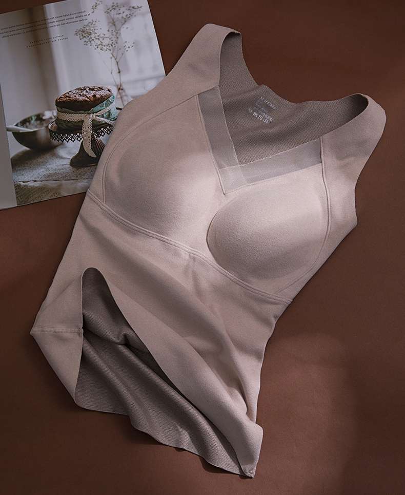 Women's clothing 3D stereoscopic, seamless, fixed cup, machine-washable graphene heating vest undefined