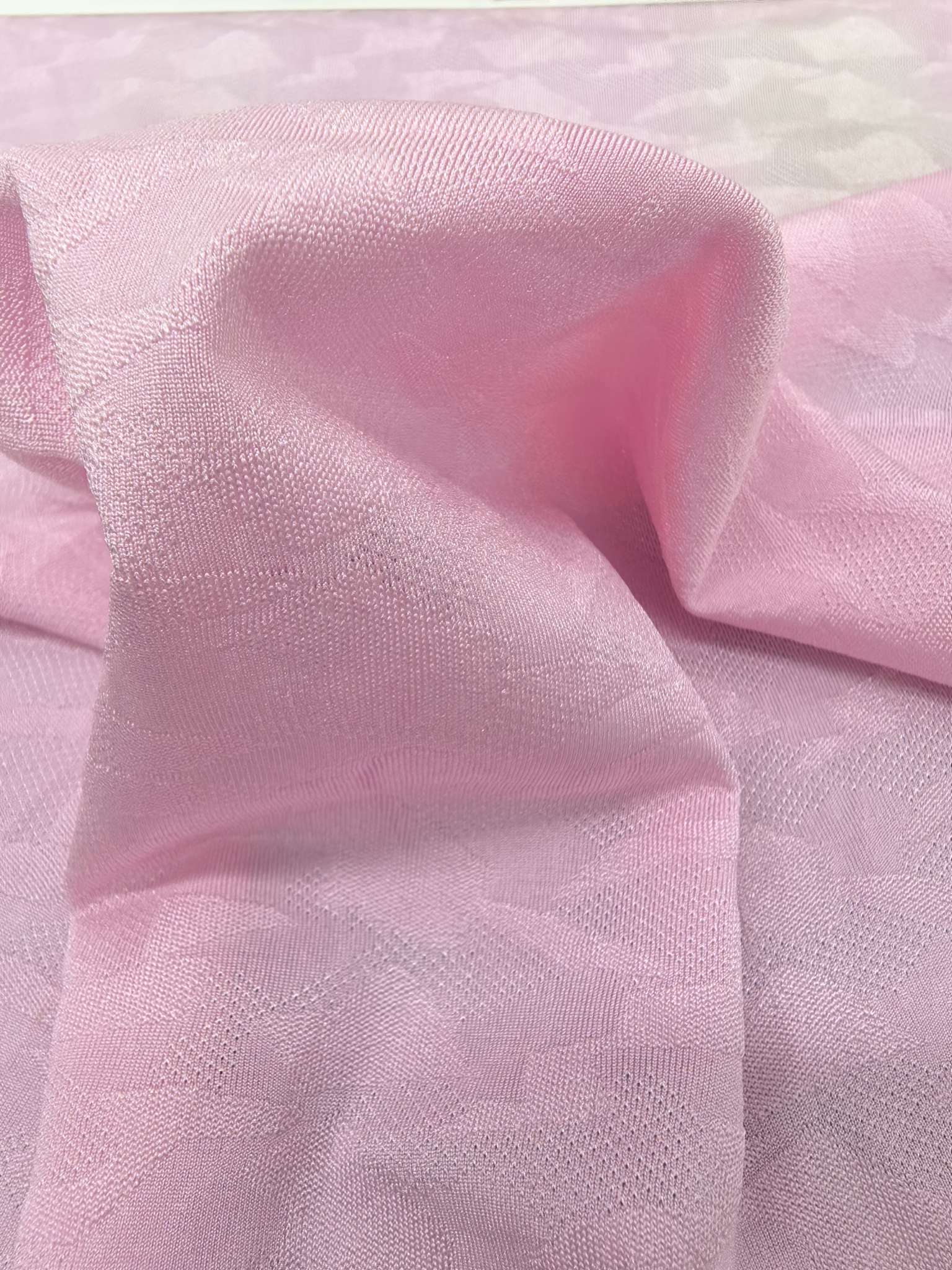 KWA90563 knitted brocade jacquard fabric, three-position three-dimensional breathable mesh special structure, suitable for underwear, ice sleeves, gloves and face masks. Spring and summer new style ice feel, independently innovated and developed, custom-made according to samples detail image 4