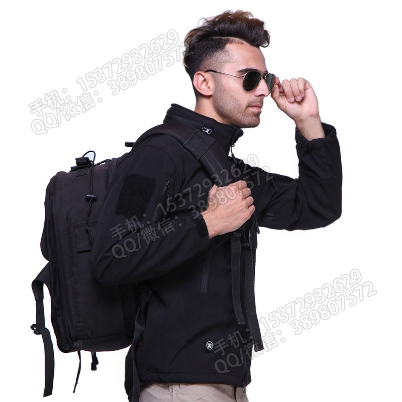 JF086 Soft Shell Down Jacket - Soft Shell Down Jacket - Waterproof and Warm Tactical hood details Picture