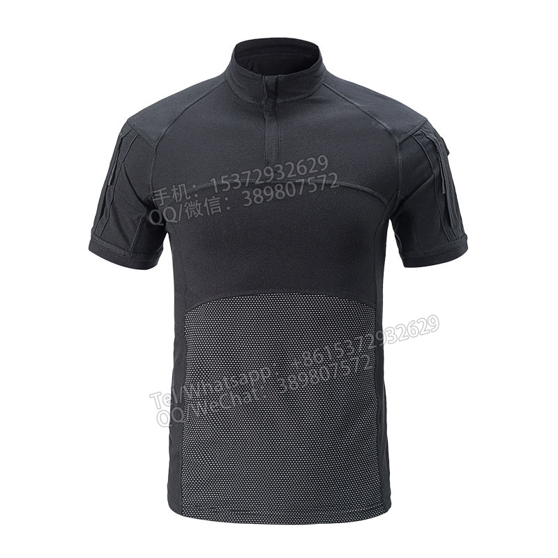 JF0721 Frog Suit - 2019 Summer New Frog Suit Short-sleeved Sports camouflage top Quick-drying T-shirt Cotton T-shirt Specification image
